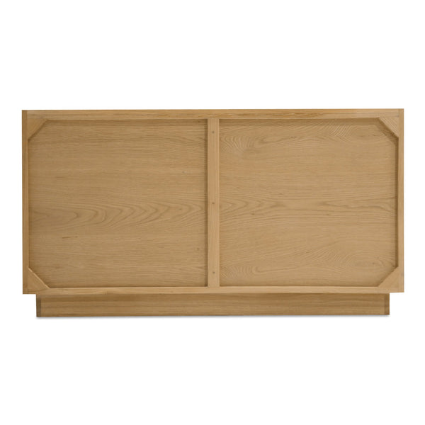 Moe's Home Povera 6-drawer Dresser - Elegant Oak Design With Soft Close Drawers For Stylish Bedroom Storage Natural Solid Oak 
Doors And Side Panels,Oak Veneer Over Mdf Dresser Jd-1062-24