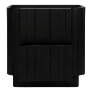 Moe's Home Povera Nightstand With Ample Storage, Soft Close Drawers, And Elegant Acacia Wood Texture Design Black Solid Acacia Wood,Mdf
Back And Drawer Base Jd-1064-02