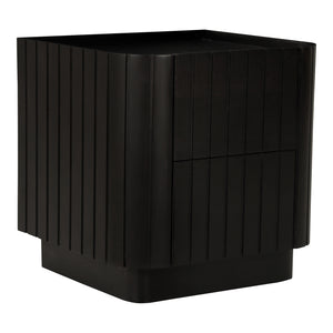 Moe's Home Povera Nightstand With Ample Storage, Soft Close Drawers, And Elegant Acacia Wood Texture Design Black Solid Acacia Wood,Mdf
Back And Drawer Base Jd-1064-02