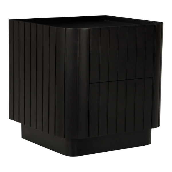 Moe's Home Povera Nightstand With Ample Storage, Soft Close Drawers, And Elegant Acacia Wood Texture Design Black Solid Acacia Wood,Mdf
Back And Drawer Base Jd-1064-02
