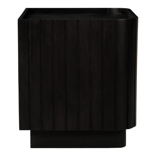 Moe's Home Povera Nightstand With Ample Storage, Soft Close Drawers, And Elegant Acacia Wood Texture Design Black Solid Acacia Wood,Mdf
Back And Drawer Base Jd-1064-02