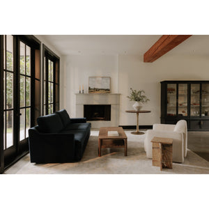 Moe's Home Nomi Cafe Table With Wave Detailing And Antiqued-brass Base – Stylish, Unique Design For Any Space Brown Solid Oak Top,Antiqued,Brass Iron
Base Jd-1066-03-0