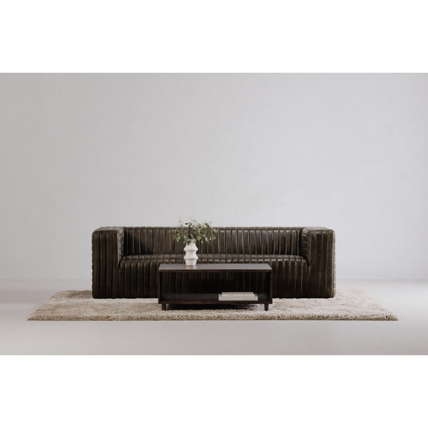 Moe's Home Rhys Coffee Table - Mid-century Modern Solid Acacia Design With Unique Slatted Wood Details Brown Solid Acacia Wood Jd-1068-03