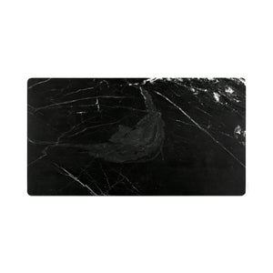 Moe's Home Satona Dining Table: Modern Elegance With Unique Marble Top And Acacia Wood Frame For 6 People Black Black Marble Tabletop,Acacia Wood Base Jd-1072-02-0