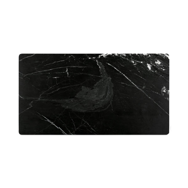 Moe's Home Satona Dining Table: Modern Elegance With Unique Marble Top And Acacia Wood Frame For 6 People Black Black Marble Tabletop,Acacia Wood Base Jd-1072-02-0