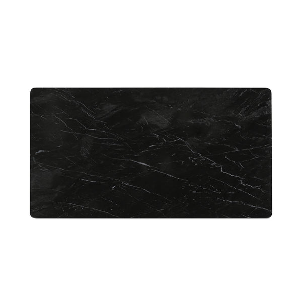 Moe's Home Satona Dining Table: Modern Elegance With Unique Marble Top And Acacia Wood Frame For 6 People Black Black Marble Tabletop,Acacia Wood Base Jd-1072-02-0