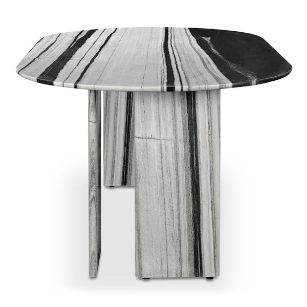 Moe's Home Celia Oval Dining Table With Panda Marble Top – Elegant, Contemporary Design For Modern Dining Spaces Multicolor Panda White Marble,Mdf
Support Underneath Tabletop Jd-1075-37-0