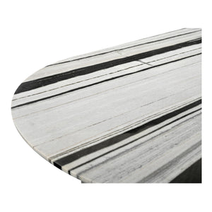 Moe's Home Celia Oval Dining Table With Panda Marble Top – Elegant, Contemporary Design For Modern Dining Spaces Multicolor Panda White Marble,Mdf
Support Underneath Tabletop Jd-1075-37-0