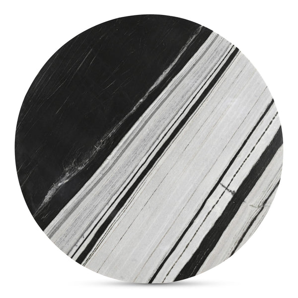 Moe's Home Celia Round Dining Table In Elegant White Panda Marble With Geometric Base For Timeless Style Multicolor Panda White Marble,Mdf
Support Underneath Tabletop Jd-1076-37-0