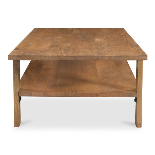 Moe's Home Workshop Coffee Table - Rustic Mango Wood Design With Clean Lines And Unique Joinery Detailing Brown Mango Wood Jd-1085-03