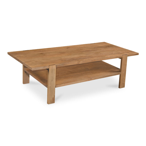 Moe's Home Workshop Coffee Table - Rustic Mango Wood Design With Clean Lines And Unique Joinery Detailing Brown Mango Wood Jd-1085-03