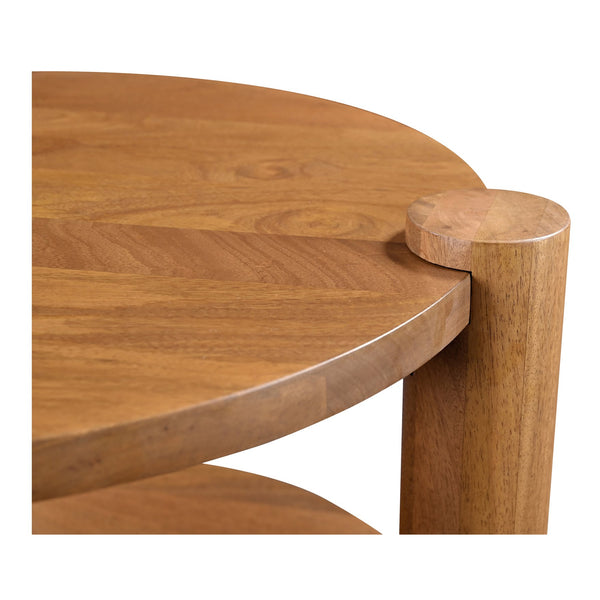 Moe's Home Olsen Vintage Accent Table - Timeless Mango Wood Design With Open Storage And Rustic Elegance Brown Solid Mango Wood Jd-1087-03