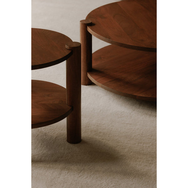 Moe's Home Olsen Vintage Accent Table - Timeless Mango Wood Design With Open Storage And Rustic Elegance Brown Solid Mango Wood Jd-1087-03