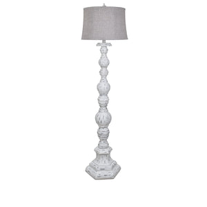 Penelope Resin Floor Lamp JDAVP1174WH Crestview Collection