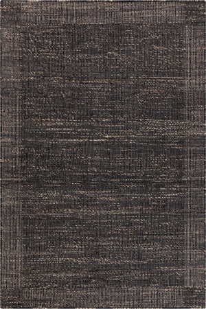 Chandra Rugs Hand Woven Contemporary Rug - Luxurious Jute & Cotton Blend For Artisanal Home Decor Elegance Black Jute,Cotton Jem56800-576