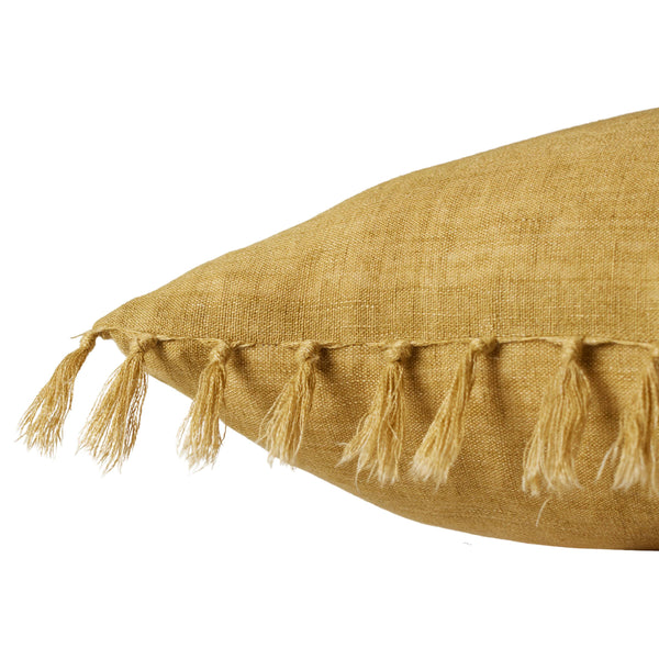 Jaipur Living Jaipur Living Linen Throw Pillow with Tassel Trim Bohemian Accent for Sofa or Bed PLW103892