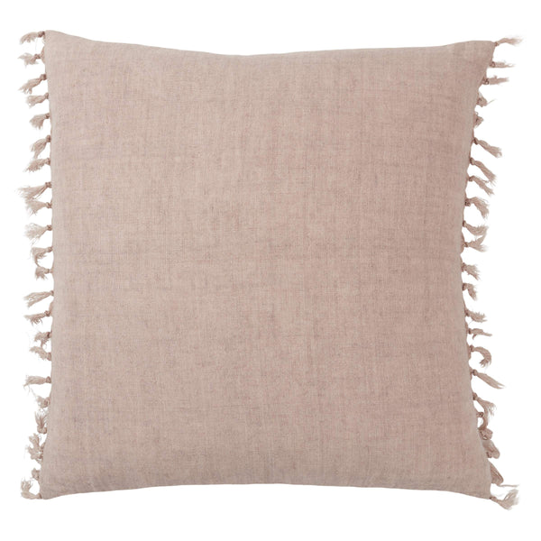 Jaipur Living Jaipur Living Linen Tassel Throw Pillow Bohemian Blush Square Down Insert Indoor PLW103924