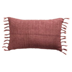 Jaipur Living Jaipur Living Majere Linen Lumbar Pillow with Knotted Tassels for Bohemian Layered Spaces PLW103929