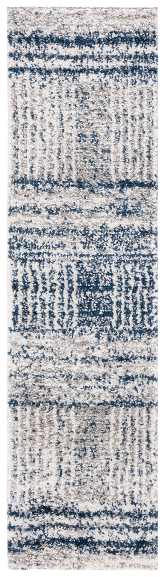 Safavieh Jericho Shag Area Rug - Luxurious Navy And Ivory Round Design For Timeless Elegance In Any Room Navy ,Ivory Polyester Jer100n-4r