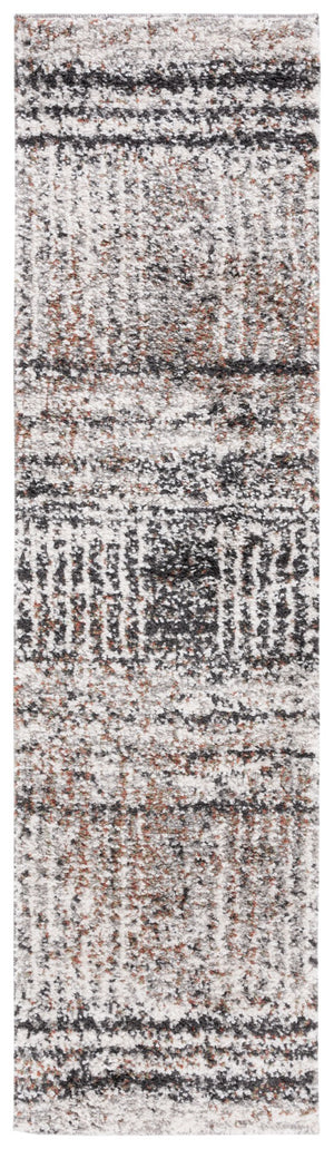 Safavieh Jericho Shag Area Rug - Luxurious Navy And Ivory Round Design For Timeless Elegance In Any Room Black ,Rust Polyester Jer100z-3r