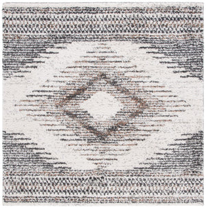 Safavieh Jericho Luxurious Power Loomed Shag Rug - Elegant Turkish Design For Sophisticated Home Decor Black ,Rust Polyester Jer110z-3