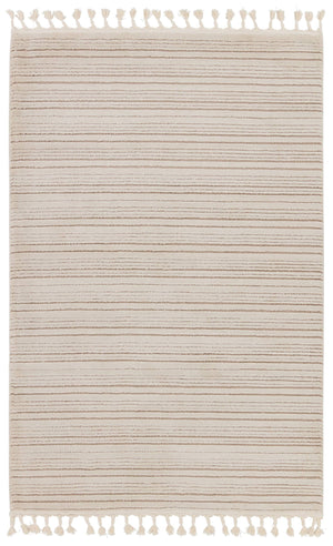 Jaipur Living Vibe by Jaipur Living Khoda Striped Polypropylene Shag Rug with Braided Fringe Detail 7'6" X 10' RUG154682