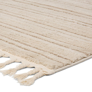 Jaipur Living Vibe by Jaipur Living Khoda Striped Polypropylene Shag Rug with Braided Fringe Detail 7'6" X 10' RUG154682