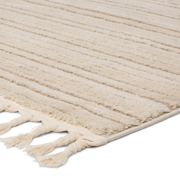 Jaipur Living Vibe by Jaipur Living Khoda Striped Polypropylene Shag Rug with Braided Fringe Detail 7'6" X 10' RUG154682