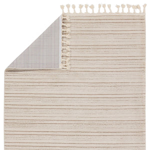Jaipur Living Vibe by Jaipur Living Khoda Striped Polypropylene Shag Rug with Braided Fringe Detail 7'6" X 10' RUG154682