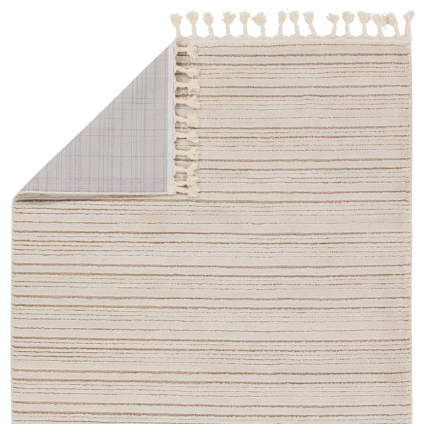 Jaipur Living Vibe by Jaipur Living Khoda Striped Polypropylene Shag Rug with Braided Fringe Detail 7'6" X 10' RUG154682