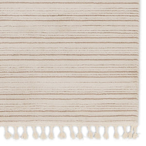 Jaipur Living Vibe by Jaipur Living Khoda Striped Polypropylene Shag Rug with Braided Fringe Detail 7'6" X 10' RUG154682