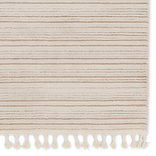 Jaipur Living Vibe by Jaipur Living Khoda Striped Polypropylene Shag Rug with Braided Fringe Detail 7'6" X 10' RUG154682