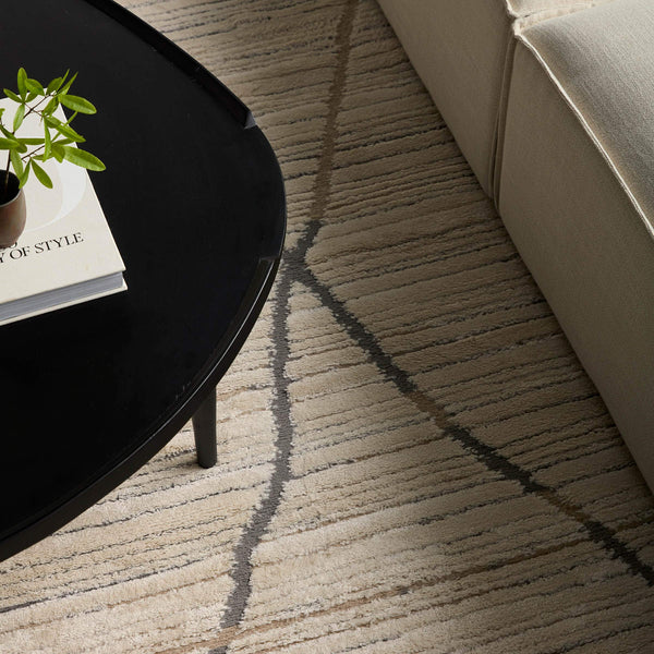Jaipur Living Vibe by Jaipur Living Sachi Trellis Semi Shag Rug Cream Gray Polypropylene Blend 8'10" X 12' RUG154689