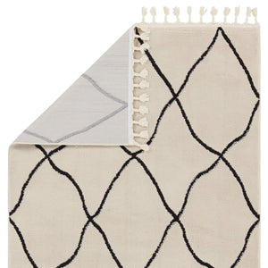 Jaipur Living Vibe by Jaipur Living Treble Bohemian Trellis Semi Shag Rug for Room Foyer 7'6" X 10' RUG154694