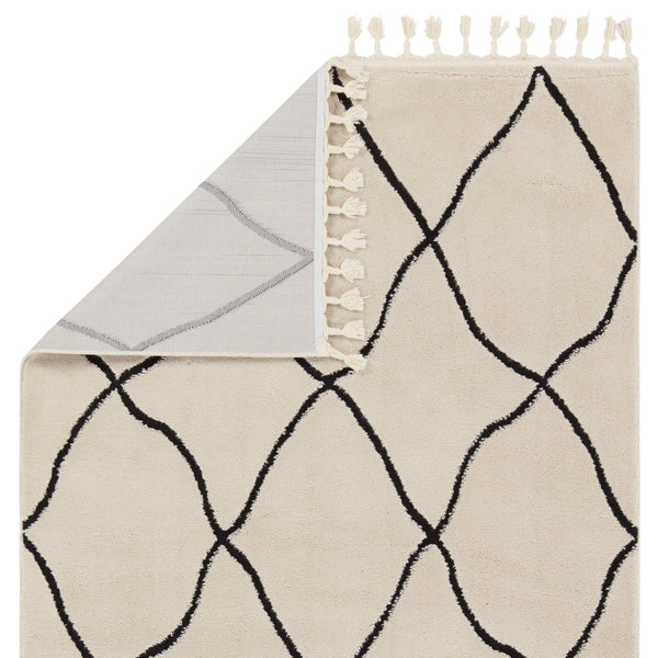 Jaipur Living Vibe by Jaipur Living Treble Bohemian Trellis Semi Shag Rug for Room Foyer 7'6" X 10' RUG154694
