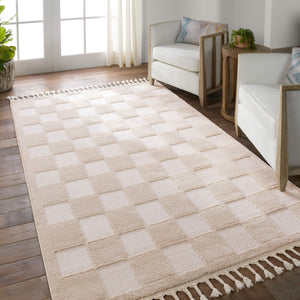 Jaipur Living Vibe by Jaipur Living Catanza Geometric High-low Pile Moroccan Fringe Runner Rug 5'X7' RUG156934