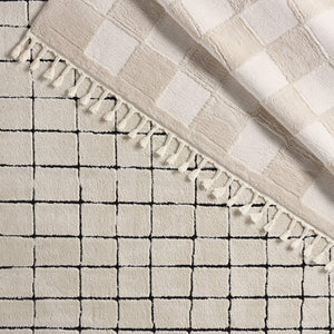 Jaipur Living Vibe by Jaipur Living Catanza Geometric High-low Pile Moroccan Fringe Runner Rug 5'X7' RUG156934