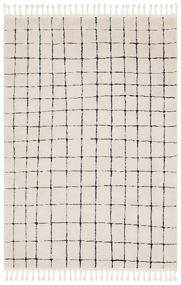 Jaipur Living Vibe by Jaipur Living Align Moroccan Grid High-low Pile Runner Rug for Hallways 10'X14' RUG156944