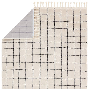 Jaipur Living Vibe by Jaipur Living Align Moroccan Grid High-low Pile Runner Rug for Hallways 10'X14' RUG156944