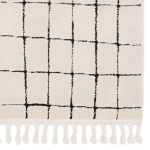 Jaipur Living Vibe by Jaipur Living Align Moroccan Grid High-low Pile Runner Rug for Hallways 10'X14' RUG156944