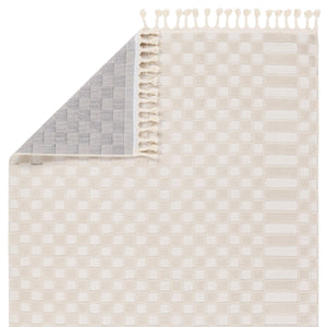 Jaipur Living Vibe by Jaipur Living Casa Moroccan Geometric Semi-shag Rug for Rooms Cream/Beige 6'3"X9'6" RUG158994