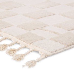 Jaipur Living Vibe by Jaipur Living Kohar Moroccan Geometric High Low Pile Fringe Area Rug 8'10"X12' RUG159001