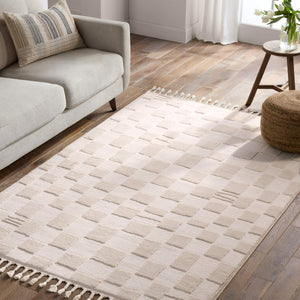 Jaipur Living Vibe by Jaipur Living Kohar Moroccan Geometric High Low Pile Fringe Area Rug 8'10"X12' RUG159001