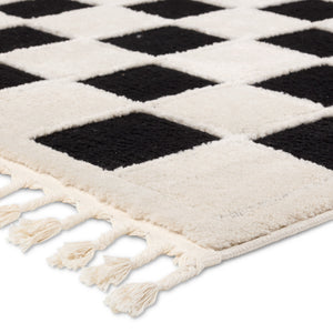 Jaipur Living Vibe by Jaipur Living Nicia Bohemian Geometric Rug with Fringe Trim and High Low Pile 7'6"X10' RUG159011