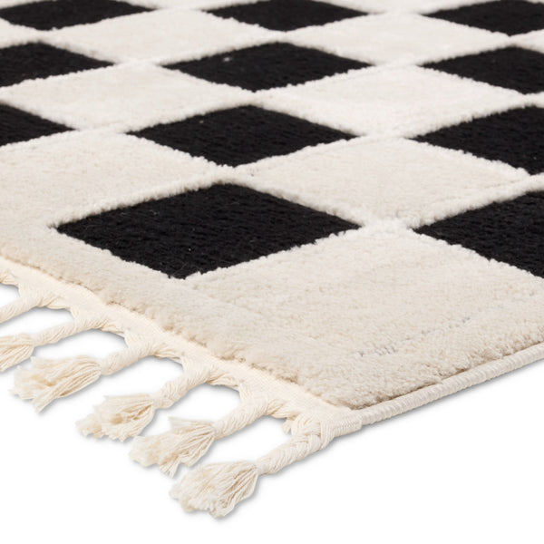 Jaipur Living Vibe by Jaipur Living Nicia Bohemian Geometric Rug with Fringe Trim and High Low Pile 7'6"X10' RUG159011
