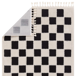 Jaipur Living Vibe by Jaipur Living Nicia Bohemian Geometric Rug with Fringe Trim and High Low Pile 7'6"X10' RUG159011