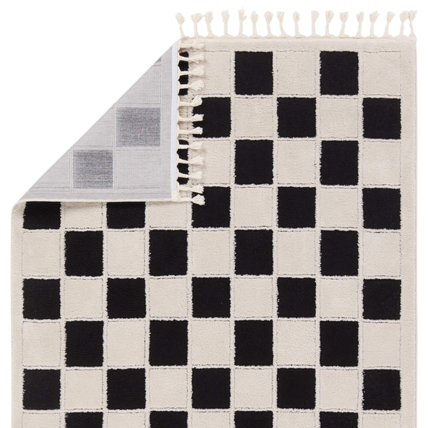 Jaipur Living Vibe by Jaipur Living Nicia Bohemian Geometric Rug with Fringe Trim and High Low Pile 7'6"X10' RUG159011