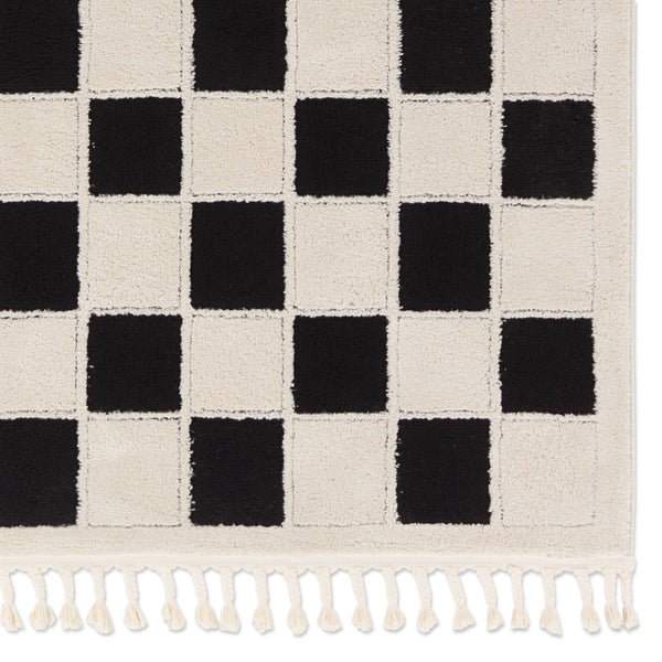 Jaipur Living Vibe by Jaipur Living Nicia Bohemian Geometric Rug with Fringe Trim and High Low Pile 7'6"X10' RUG159011