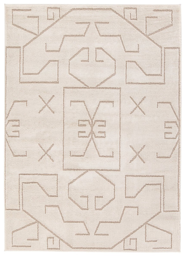 Jaipur Living Jaida Cree Jid14 Powerloomed Machinemade 70% Polypropylene 30% Polyester Moroccan / Bohemian Geometric Indoor Rug Ivory, Beige 70% Polypropylene 30% Polyester Rug161007