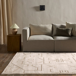 Jaipur Living Jaida Cree Jid14 Powerloomed Machinemade 70% Polypropylene 30% Polyester Moroccan / Bohemian Geometric Indoor Rug Ivory, Beige 70% Polypropylene 30% Polyester Rug161007